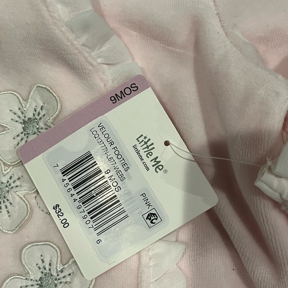 Little Me NWT Pink Baby Onsie - Picture 3 of 3